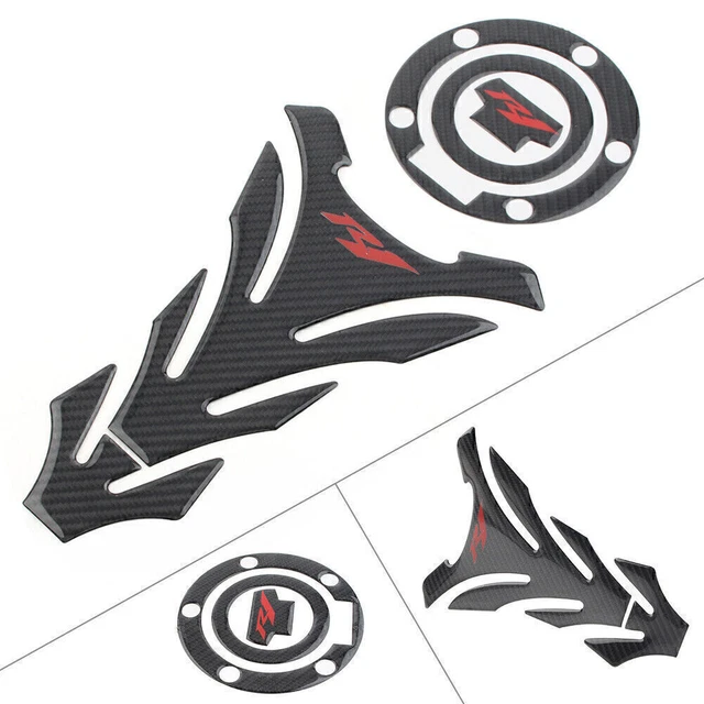 Gas Cover 3D Decal Fuel Tank Pad Real Carbon Fiber for Yamaha YZF1000 YZF-R1 R1M