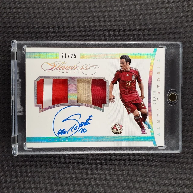 panini flawless 15-16 SANTI CAZORLA SANTI CAZORLA AUTO