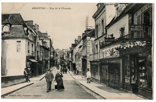 CPA 61 - ARGENTAN (Orne) - Rue de la Chaussée - Ed. Roussel