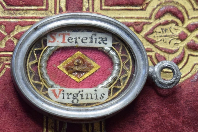 RELIC RELIQUARY RELIQUIA relicario reliquiario shrine S.TERESA VERGINE ...