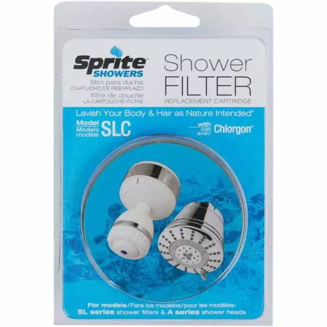 Cartucho de filtro de ducha de repuesto Sprite SLC limo - cromado