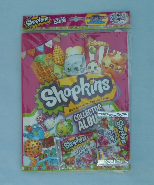 SHOPKINS COLLECTOR ALBUM Trading Cards Pack Check List Poster 2013 60.