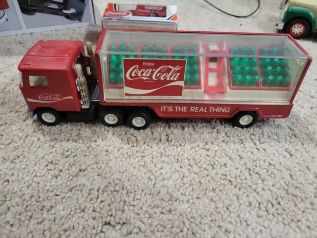 Vintage Buddy L 1989 Coca Cola Truck & Trailer MACK TRUCK Excellent condition