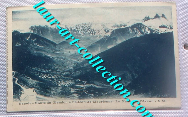 Cpa Savoie 73 Route Glandon St Jean De Maurienne, Vallee Arvan Montagne + Tampon