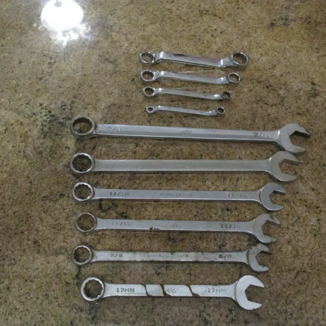 Mac Tools Assorted Wrenches Combination Wrenches Offset Box End (See Details)