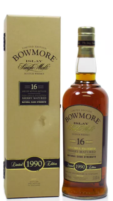 Bowmore - Sherry Matured Cask Strength  1990 16 year old Whisky 70cl