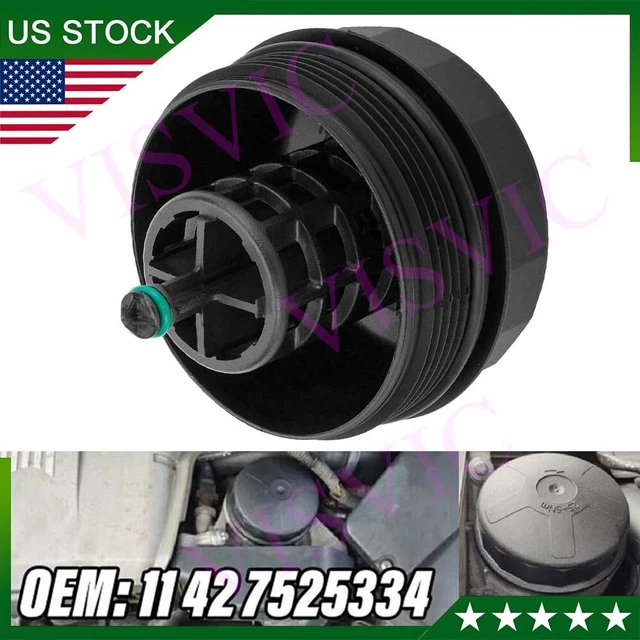 OIL FILTER HOUSING Cap For BMW N54 N55 S55 N20 11427525334 Replacement
