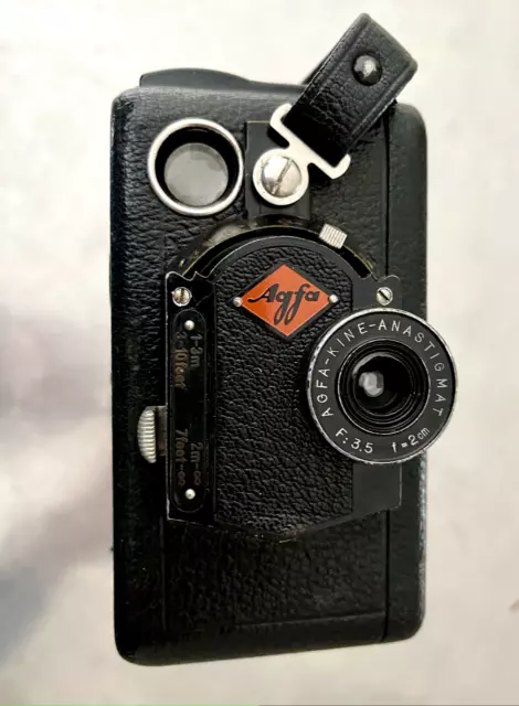 Agfa Movex 16-12 B Film Camera With 3,5 2cm Lens & Case -