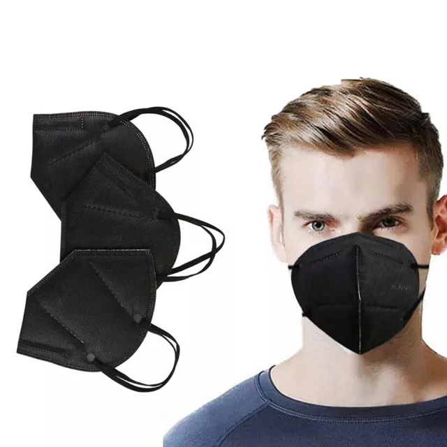 100PCS BULK N95 KN95 Mask Disposable Particulate Respirator Face Masks 5 Layers