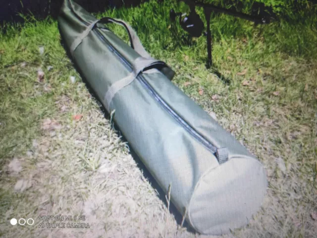 A La Carp -Baiting Pole Bag Holds 46 Bushwhacker Sections and Spoon attachment