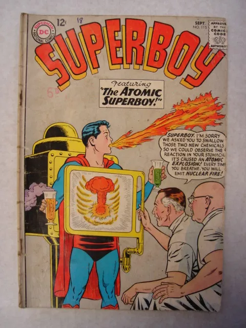 Superboy 115 G/Vg (3.0) Dc Comic Atomic Superboy