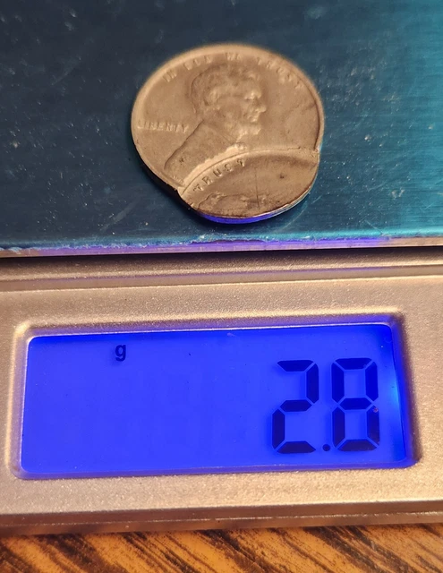 1943  Steel Lincoln Wheat One Cent Penny Multi-Strike. 2 Heads On Obverse **