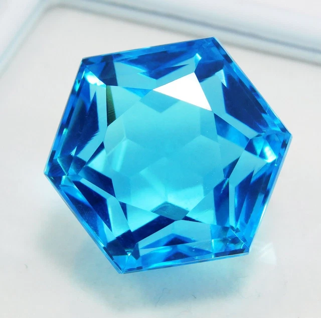 Lot De 5 Aigues-marines Bleues Lab Créées – 43,62 Ct, Forme Mixte, Qualité Excellente