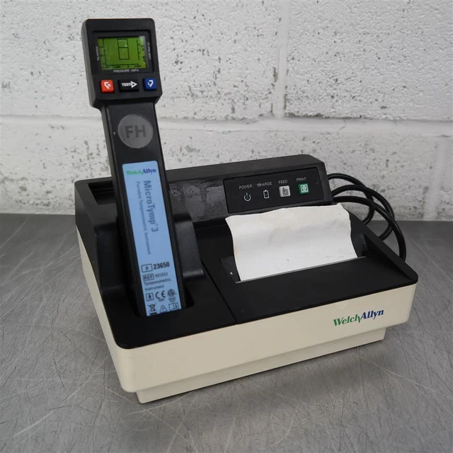 Welch Allyn MicroTymp 3 Portable Tympanometric Instrument 23650 w/ Dock (Parts)