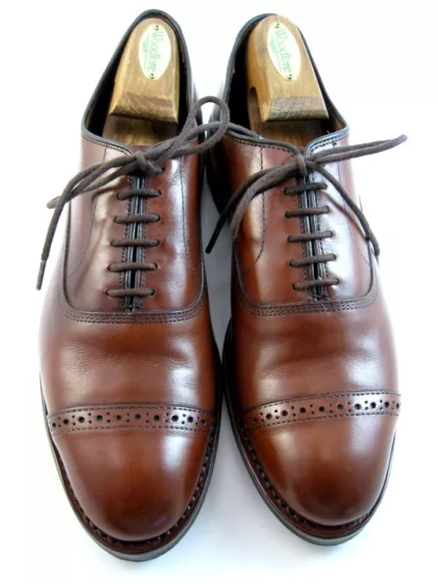 Allen Edmonds "FIFTH AVENUE" Cap-Toe Oxfords 8.5 D Dark Chili DAINITE USA(225N)