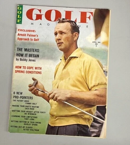 MAGAZINE DE GOLF VINTAGE avril 1961 Arnold Palmer Bobby Jones Shirley
