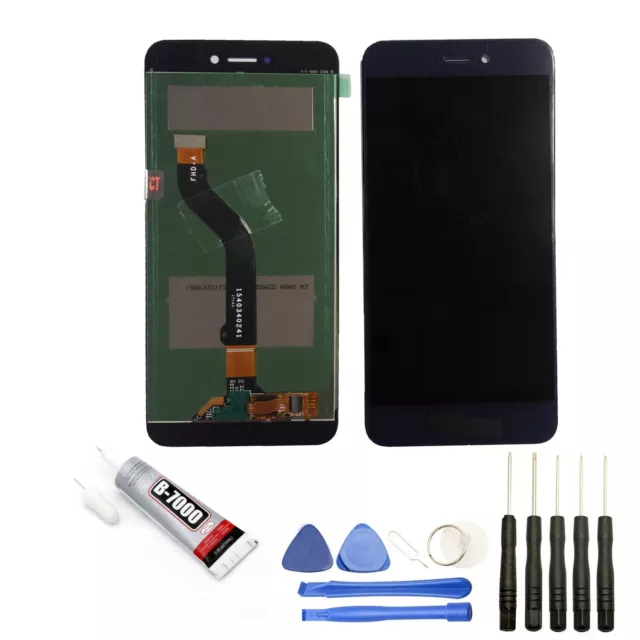 Vitre + Ecran Lcd Pour Huawei Honor P9 Lite  Bleu +Outils + Colle