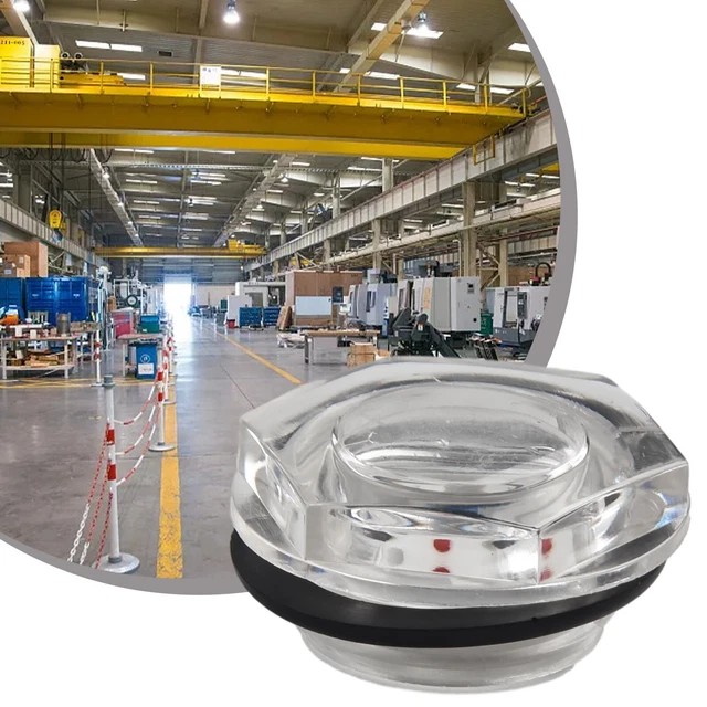Per test vetro a vista raccordi compressore d'aria filo maschile vetro supporto olio