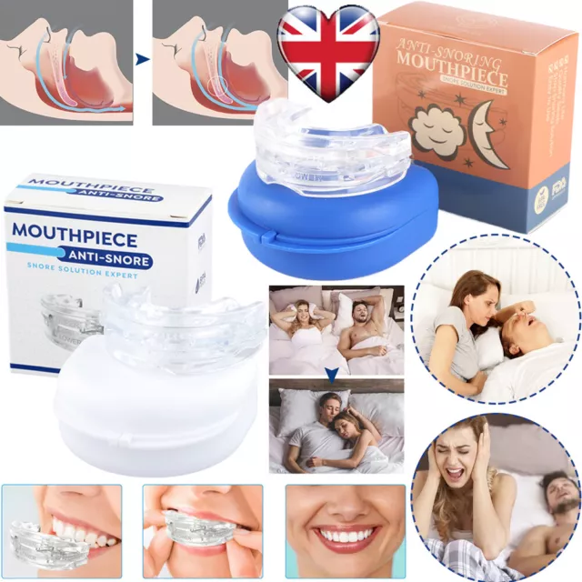 2 Style Snore Stopper Anti Snoring Mouth Guard Device Sleep Aid Stop Apnoea New
