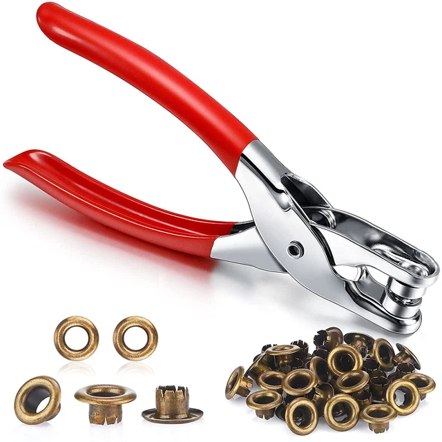 301 Pcs Grommet Eyelet Pliers Tool Kit, Fabric Leather Hole Eyelets and Grommets
