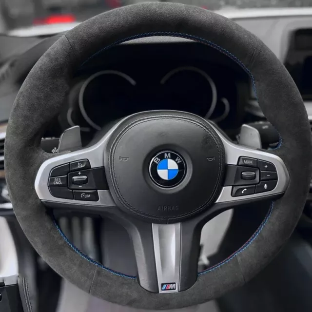BMW SUEDE ALCANTARA Steering Wheel Cover M Performance F40 G20 G21 G30