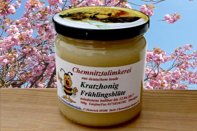 KRATZHONIG fester ungecremter Imker Bienen Honig Nektar von Chemnitztalimkerei 2