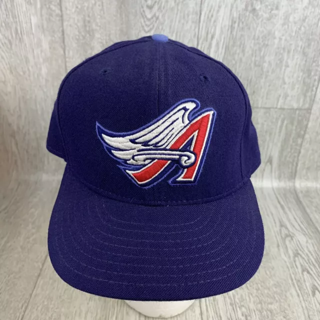 VTG New Era Anaheim Angels Hat 100% Wool USA Sz 7 5/8 Diamond Collection 5950