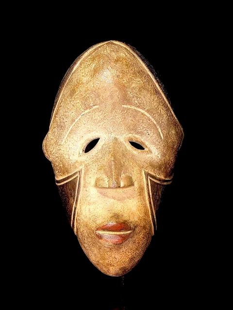 African Tribal Face Mask Wood Hand Carved art Fang of Gabon masks-5609