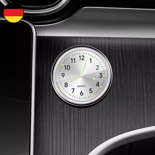 Auto Uhr Leuchtende Mini Autos Interne Stick-Auf Digitale Uhr Mechanik Quarz Uhr