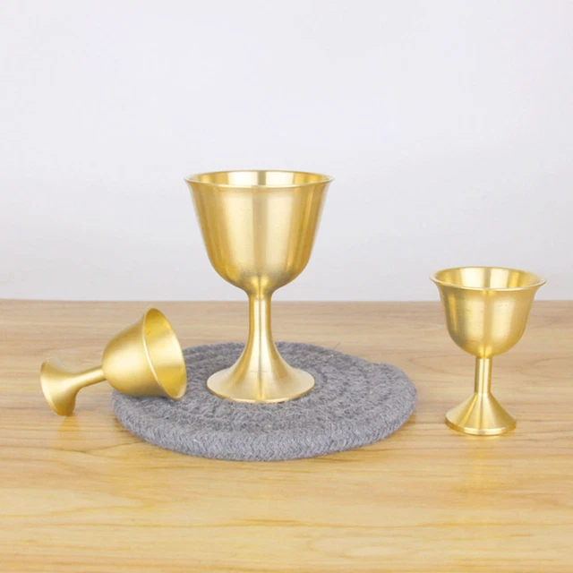 Gold Brass Chalice Goblet,Altar Goblet Chalice Gold Communion