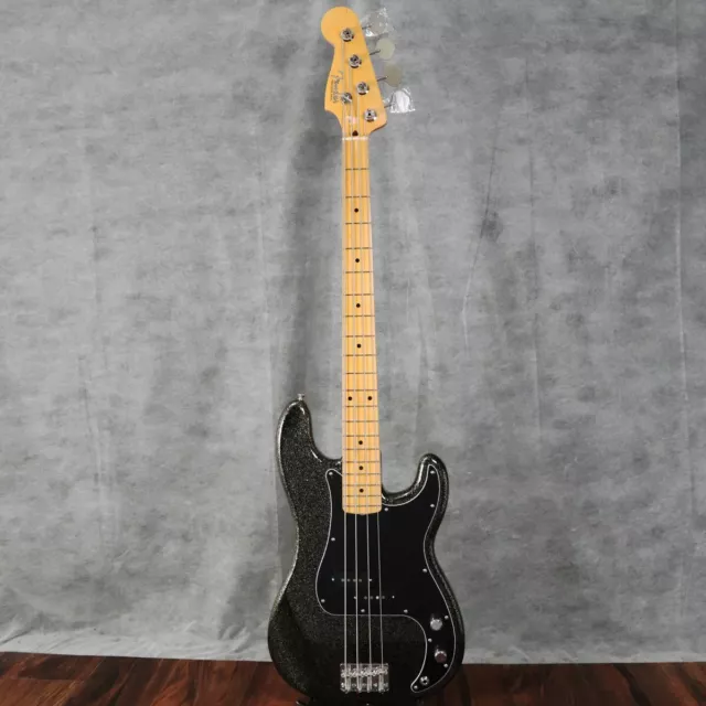Fender Made in Japan J Precision Bass Black Gold Signature Bass Guitar NEW