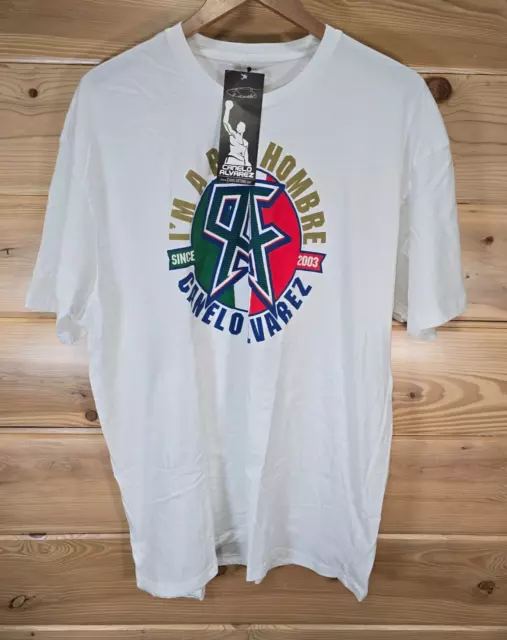 Canelo Alvarez T Shirt Men Size 2XL "Bad Hombre" White NWT Official Merch