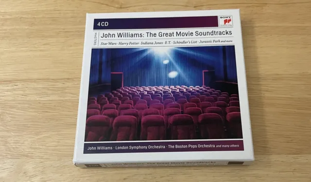 John Williams: The Great Movie Soundtracks (4 Disc CD Set) Star Wars Jaws ET