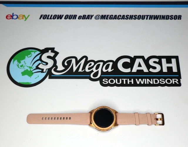 SAMSUNG GALAXY WATCH 42mm Rose Gold Case Buckle Smartwatch SMR810