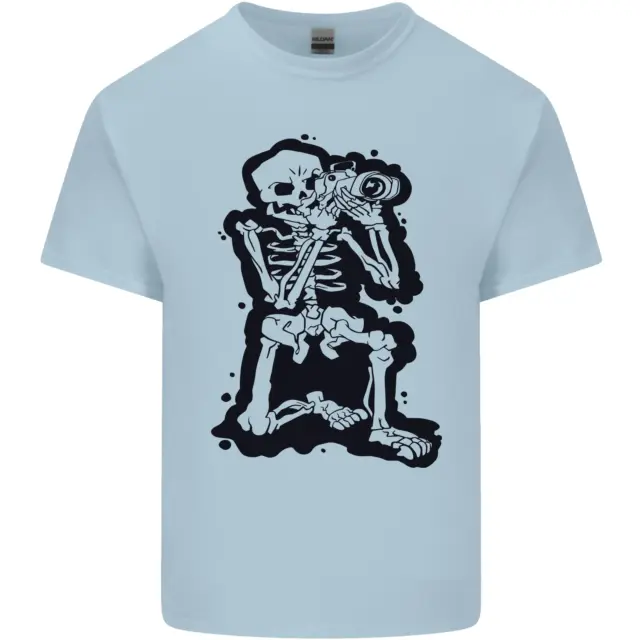 A Skeleton Photographer Photography Kids T-Shirt Childrens