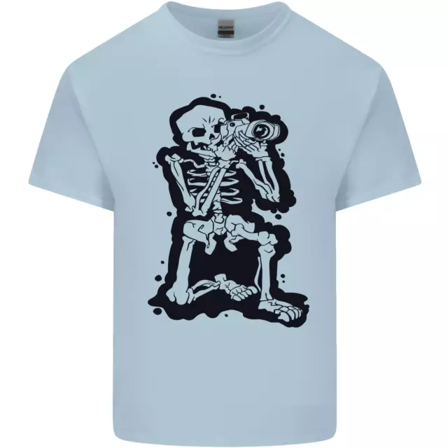 A Skeleton Photographer Photography Kids T-Shirt Childrens
