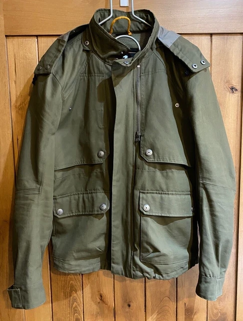 REVIT WINDSOR OLIVE Green Military Style Armored Motorcycle Moto Hooded