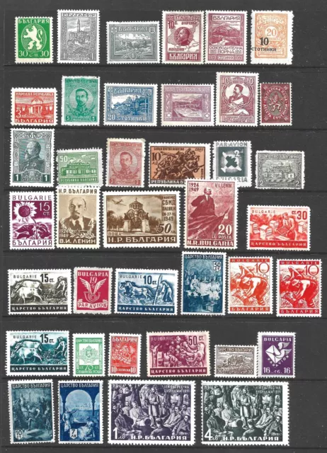 Bulgaria. A small collection of older mint hinged stamps