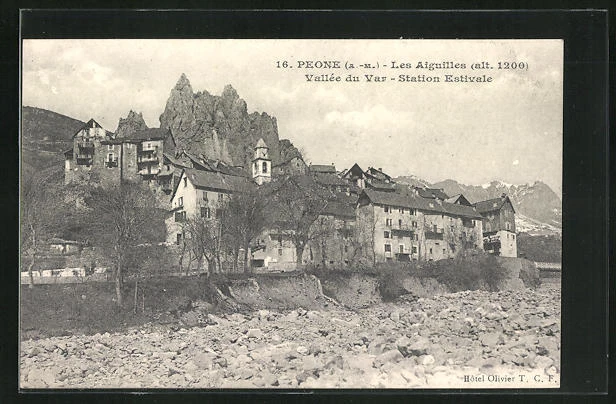 CPA Peone, Les Aiguilles, Vallée du Var, Sation Estivale