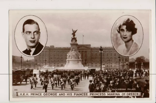 Vintage RPPC  Prince George, Duke of Kent & princess Marina of Greece