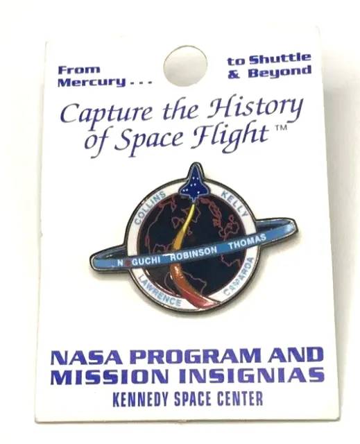 Official NASA STS-114 Space Shuttle Discovery Mission Enamel Lapel Pin 2000 vtg