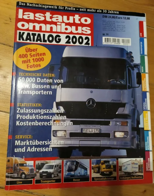 Zeitschrift Katalog Lastauto Omnibus Katalog 2002 Nr.31