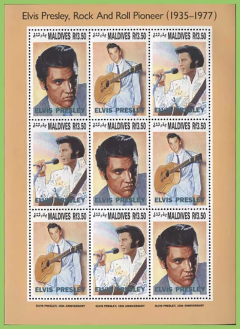 Maldives 1992 Elvis Presley Souvenir sheet MNH