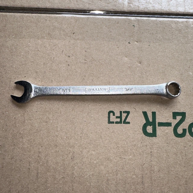 Williams Superrench 1161 7/16" SAE 12 Point Combination Wrench Tool Vintage USA