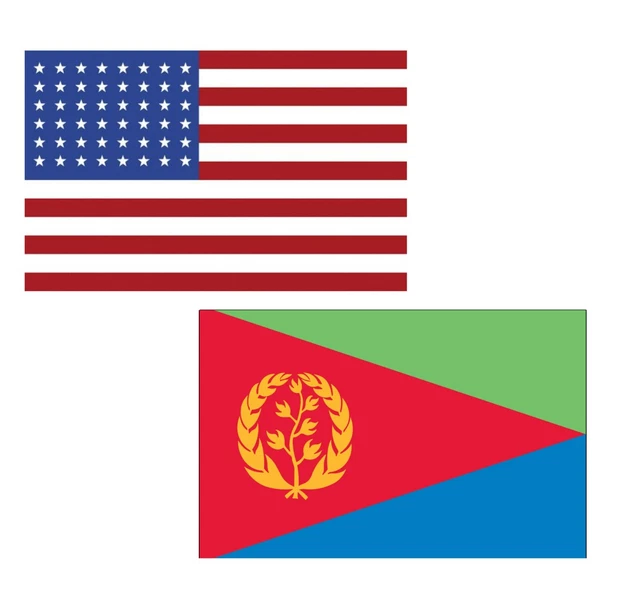 3'x5' Polyester USA & Eritrea   Flag Set; One Flag for Each Country