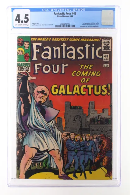 Fantastic Four #48 - Marvel 1966 CGC 4.5 1st App + Origin of The Silver Surfer