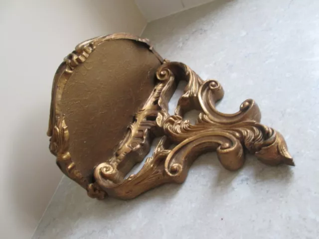 ANTIQUE GILT WOOD ORNATE ROCOCO STYLE  SHELF - ATSONEA ENGLAND C.1920's