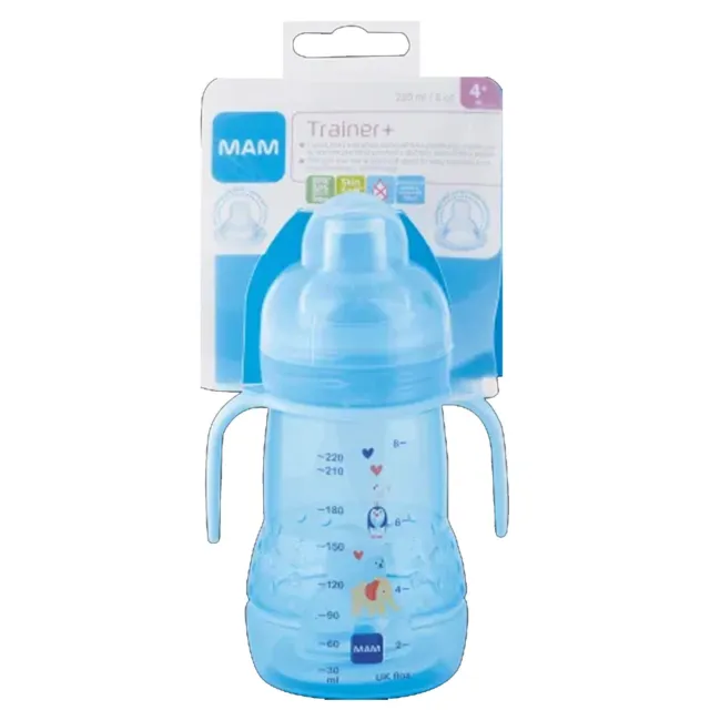 MAM Trainer Night + Baby Cup with Glow in The Dark Handles-220 ml