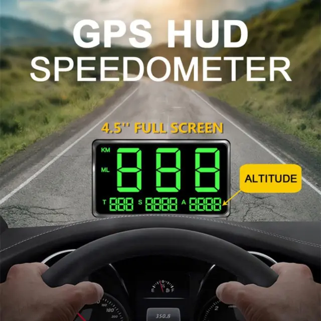 Ahomi C80 Tachimetro GPS Digitale Auto HUD Head Up Display Avviso Velocità