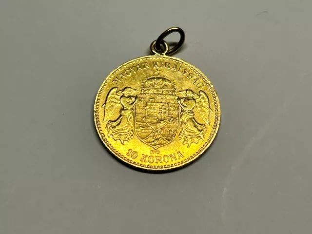 10 Kronen Goldmünze 1906 Österreich Ungarn 900er Gold Sammler/ Altgold Selten